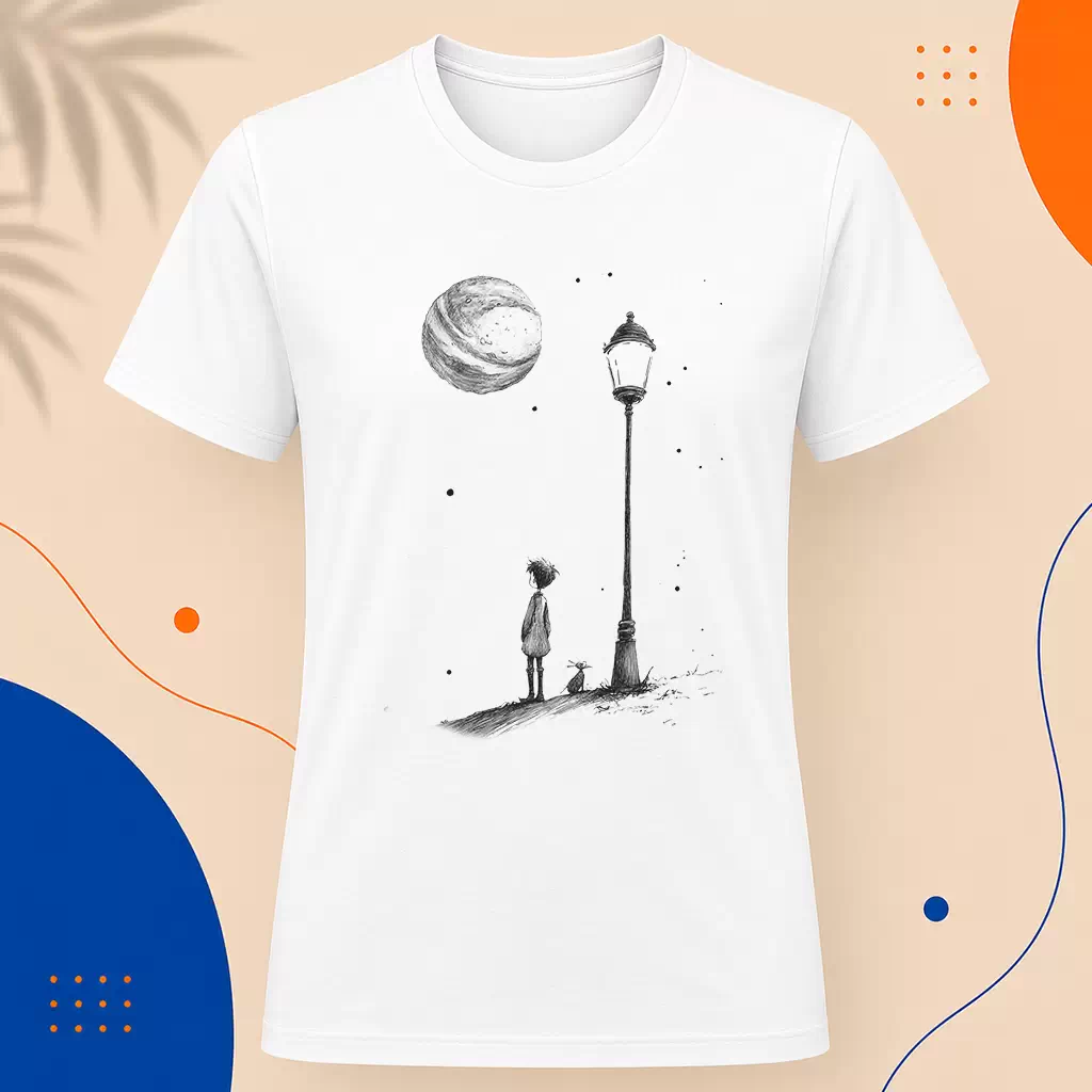 Pánské tričko - Světlo přátelství - Malý princ - Le petit prince